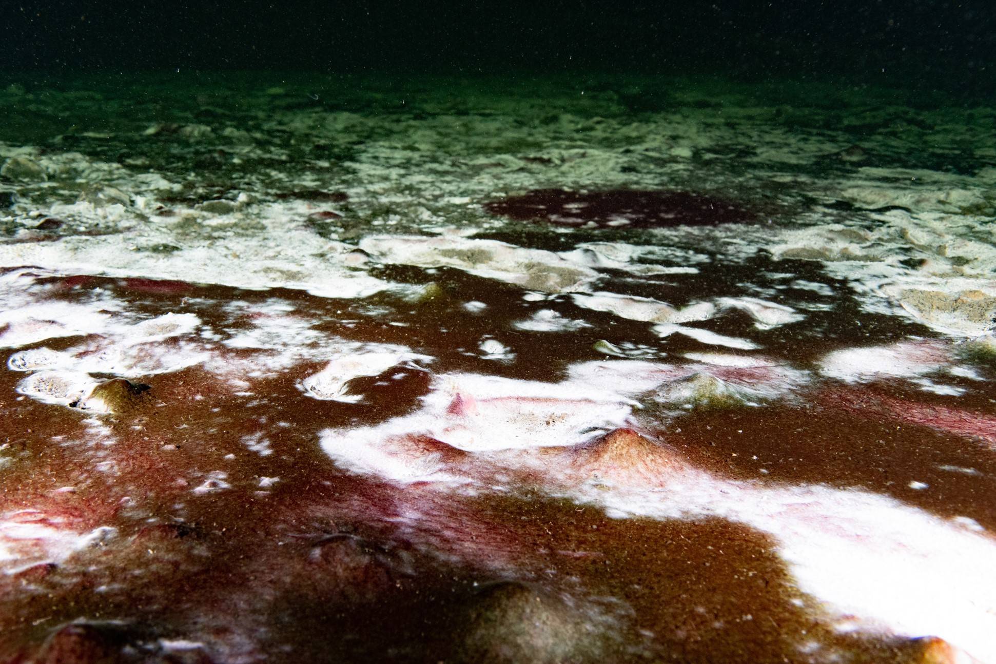 Underwater sinkhole